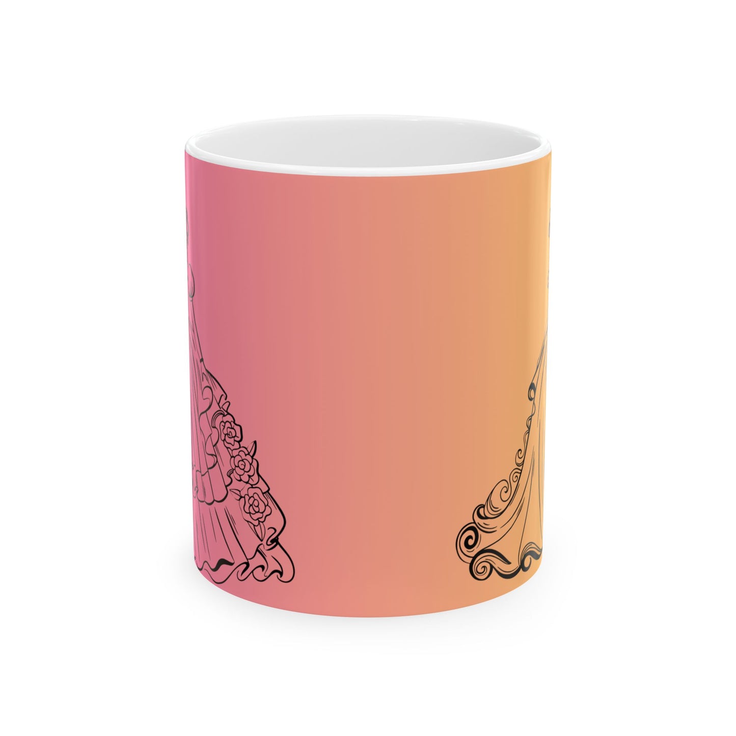 To the Ball Mug-Pink and Yellow