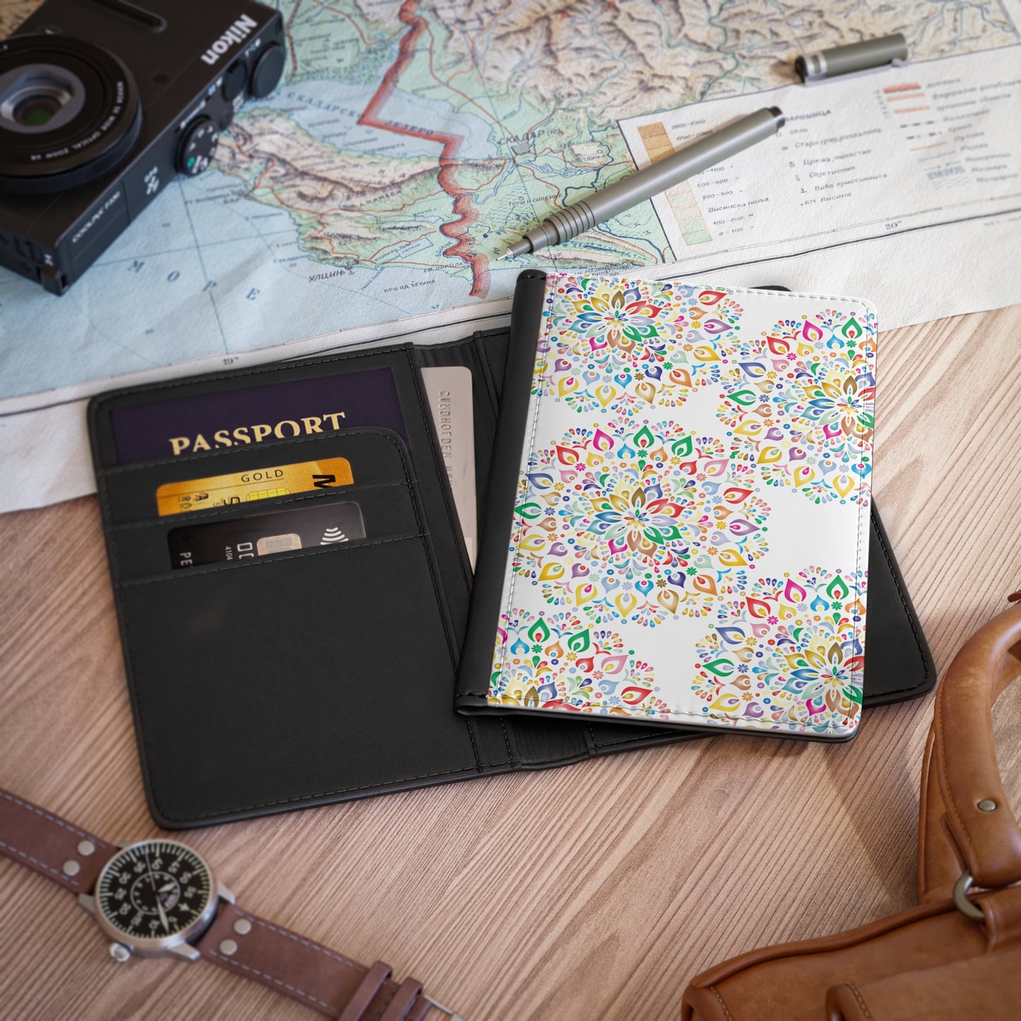 Rainbow Passport Holder