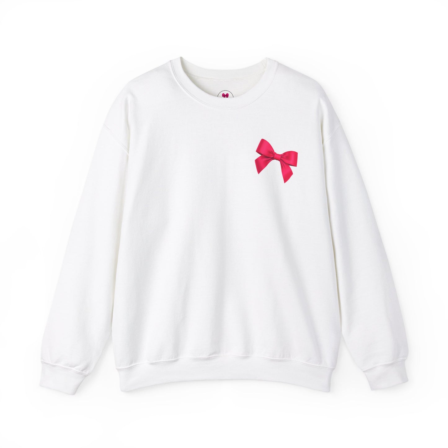 Hot Pink Bow Sweatshirt