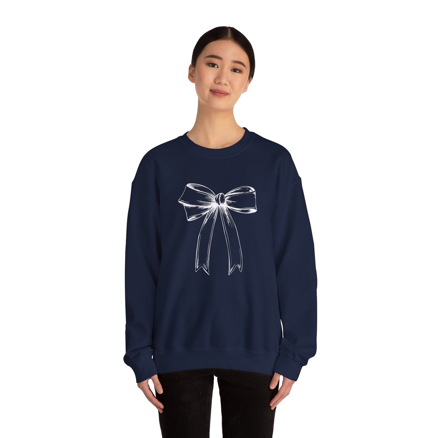 White Bow Sweatshirt