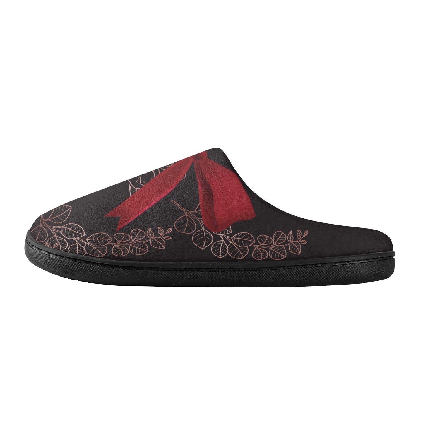 Whistledown Whisper Slippers-Red bow