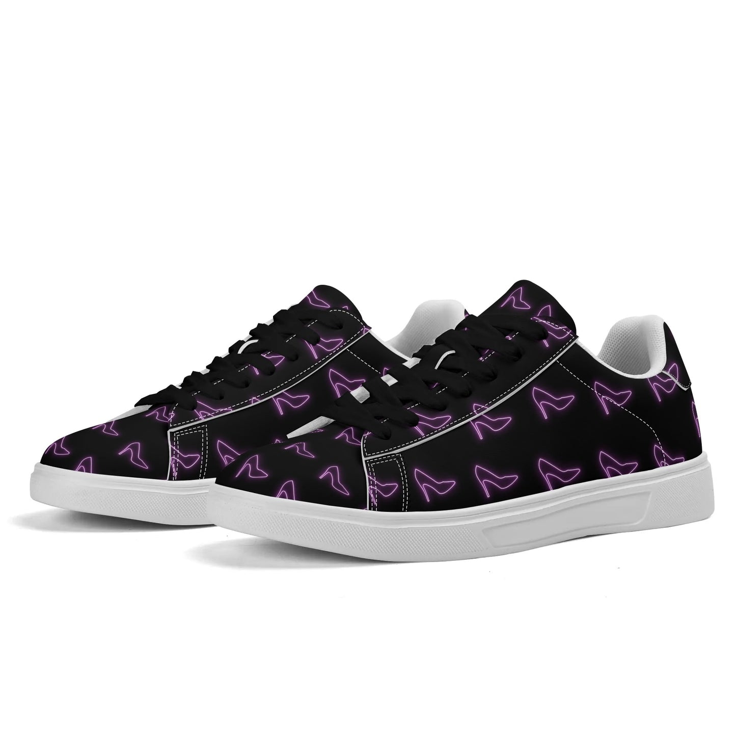Purple Heels-Blck
