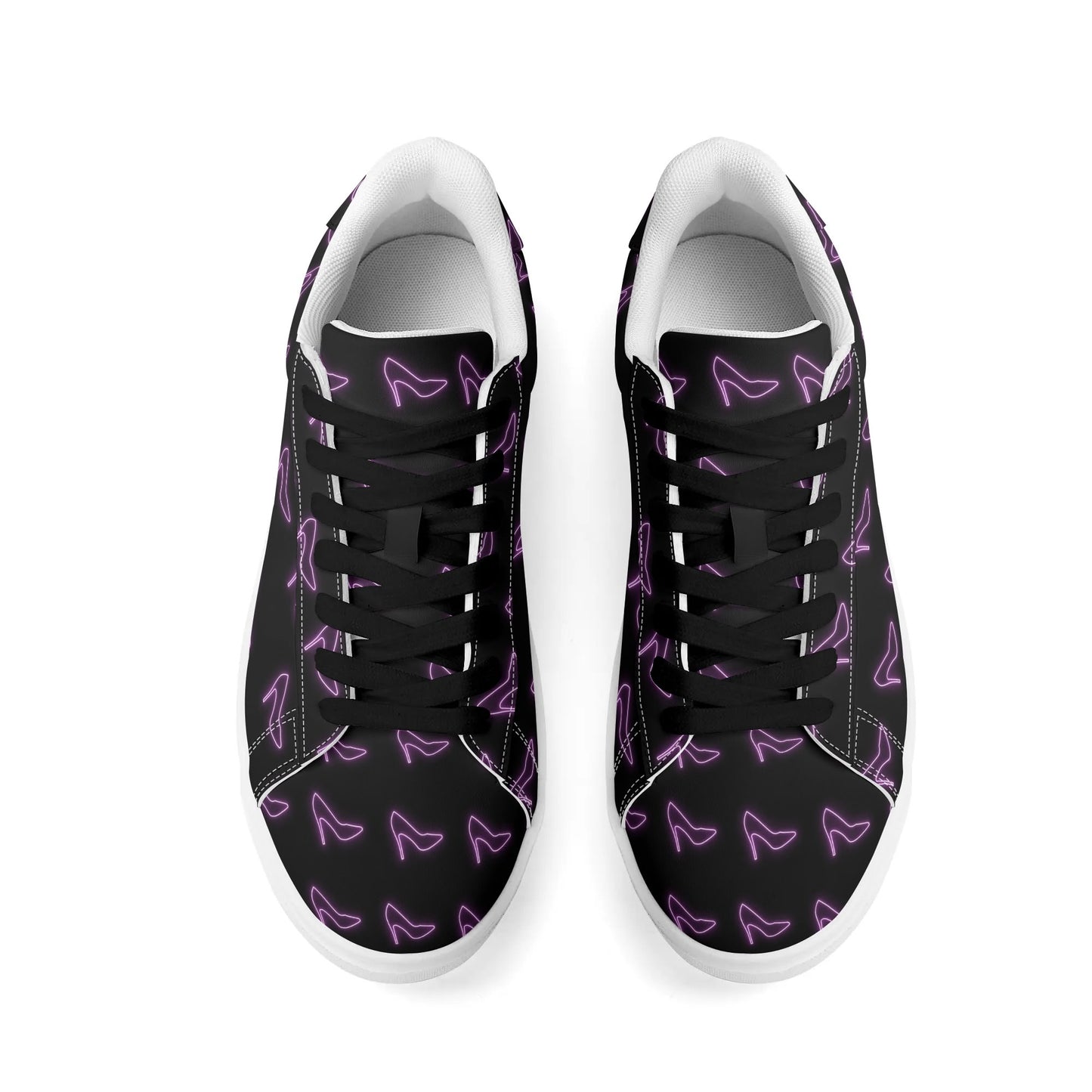 Purple Heels-Blck