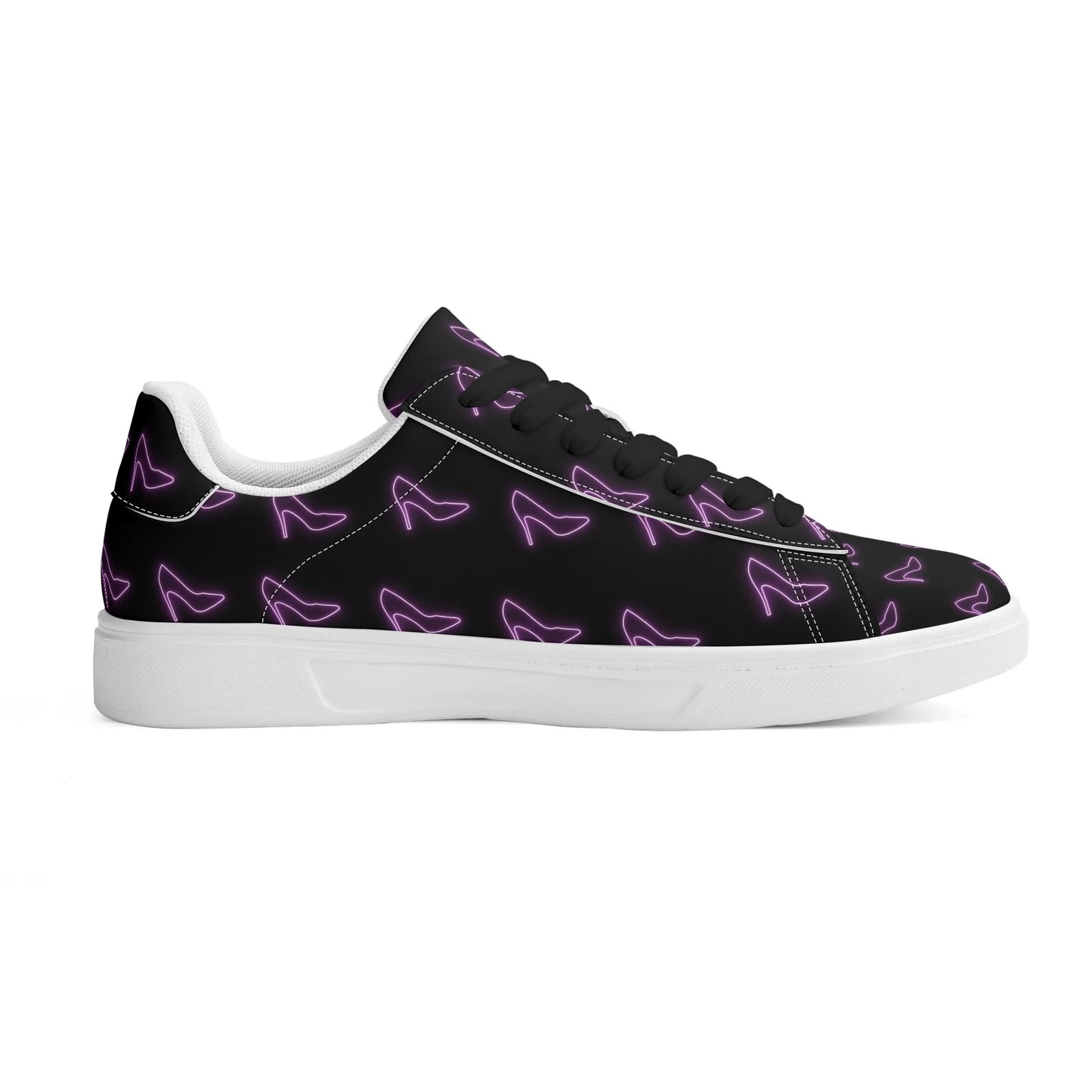 Purple Heels-Blck