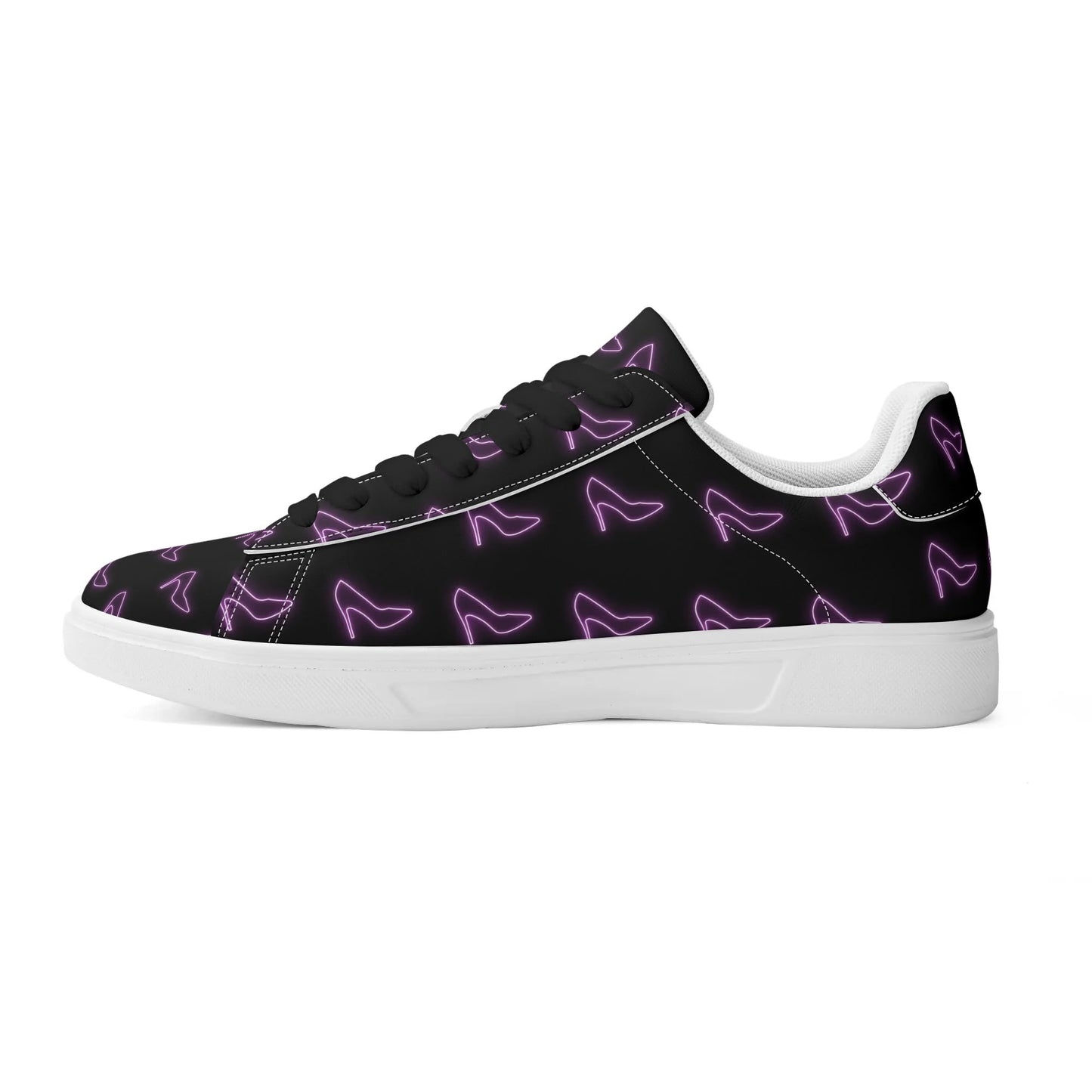 Purple Heels-Blck