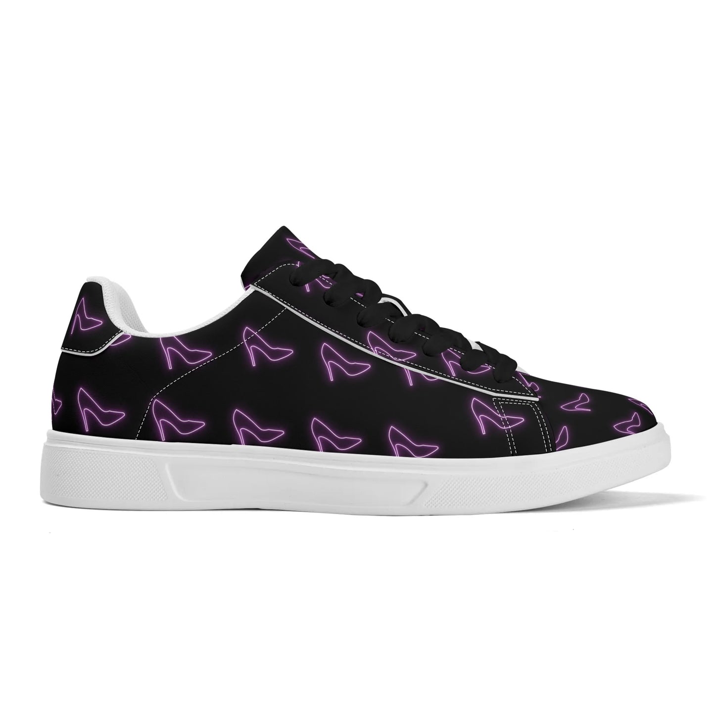 Purple Heels-Blck