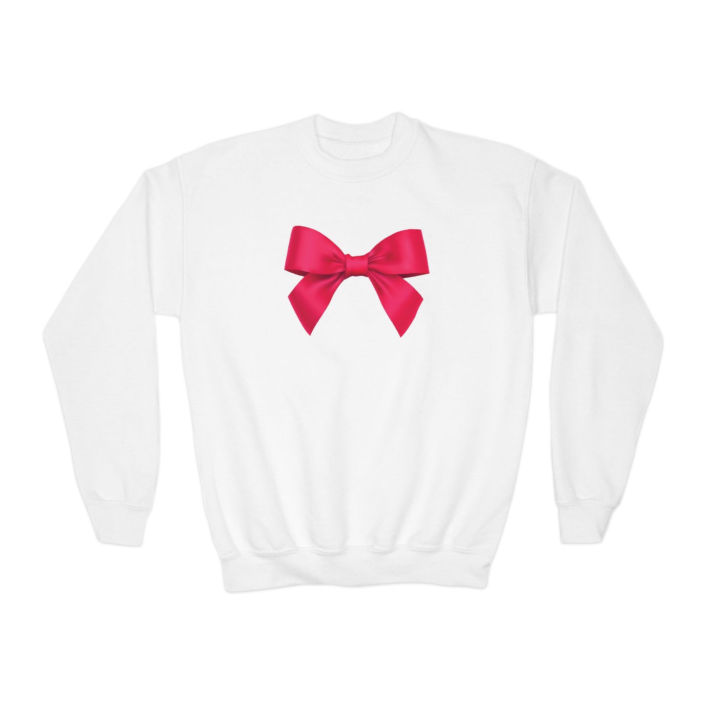 Hot Pink Bow Sweatshirt (Kids)