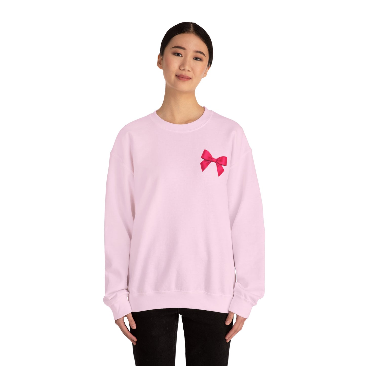 Hot Pink Bow Sweatshirt