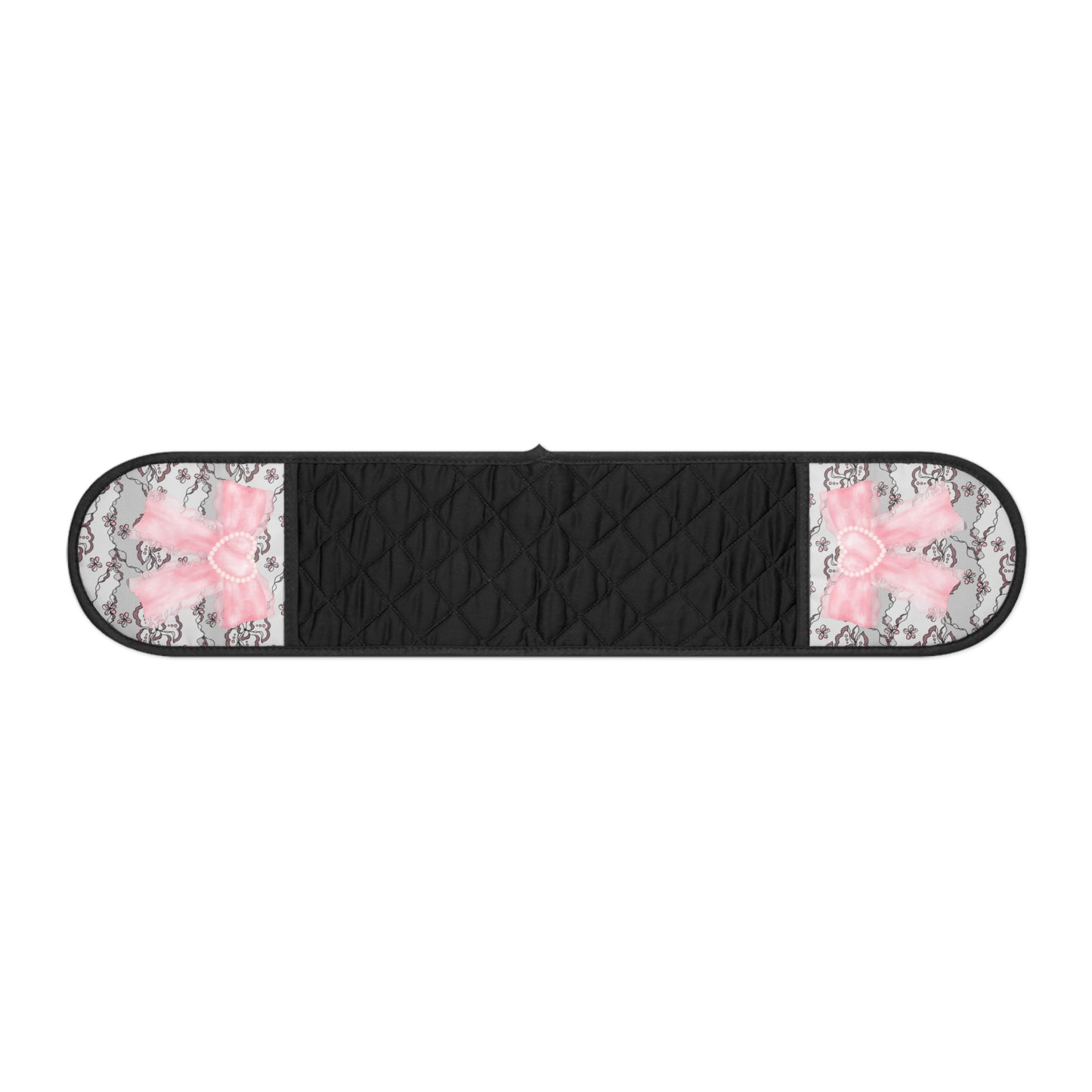 Lacey Charm Oven Mitts: Pink Bow Edition