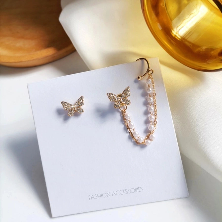 Butterfly Chain Earring Set