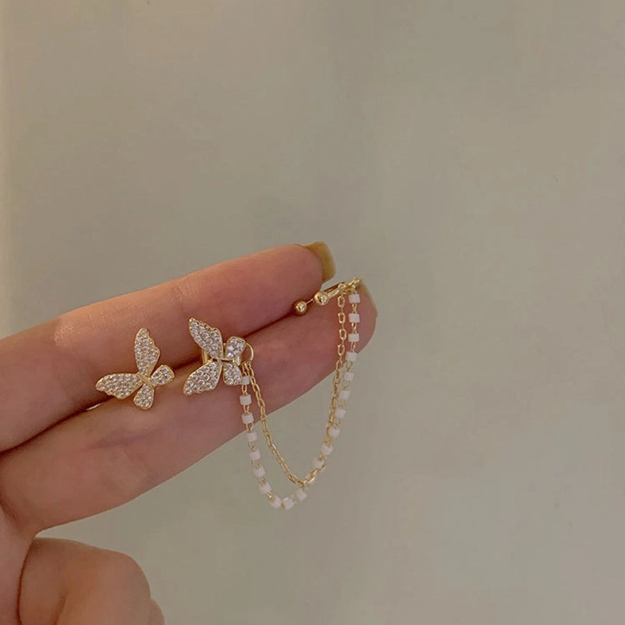 Butterfly Chain Earring Set