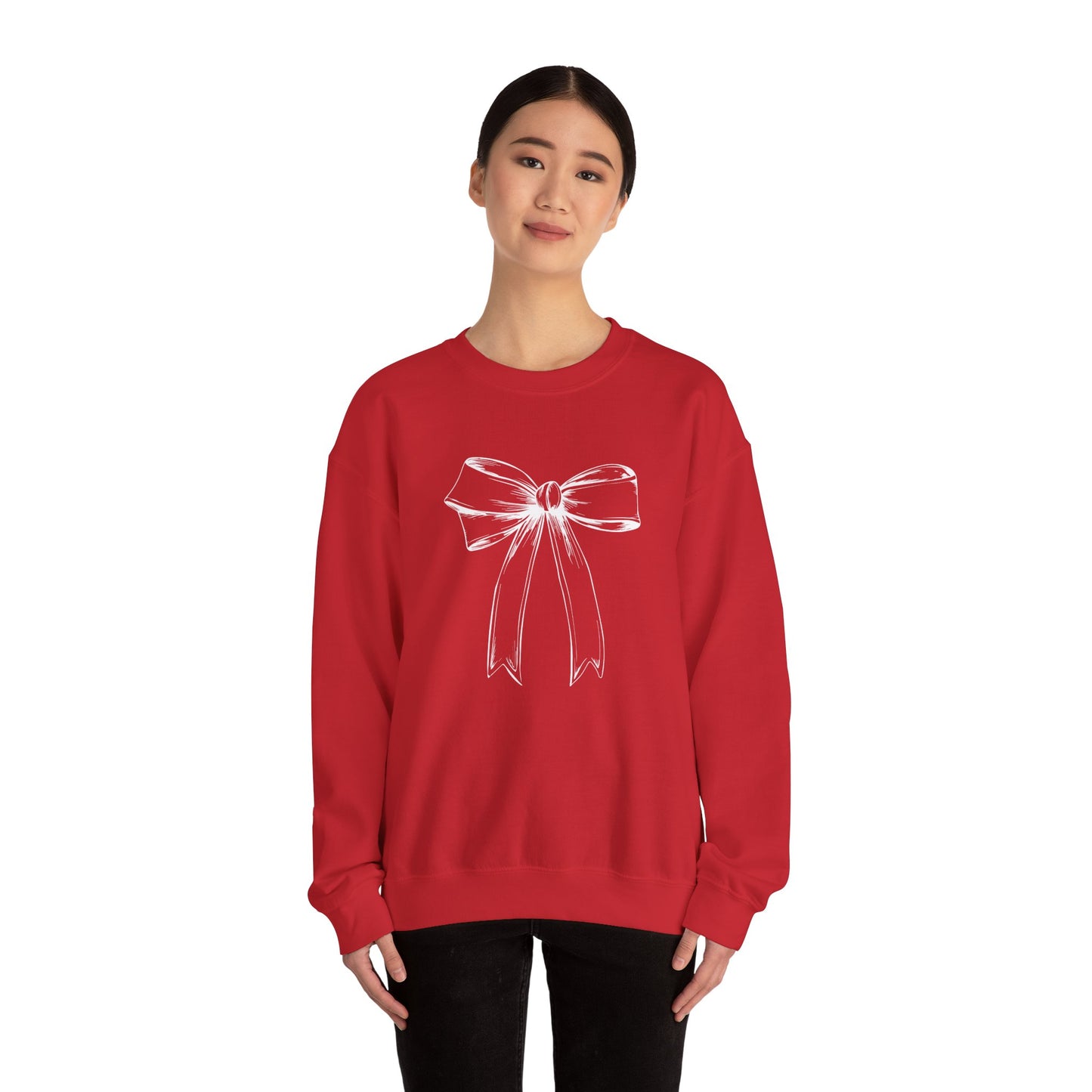 White Bow Sweatshirt