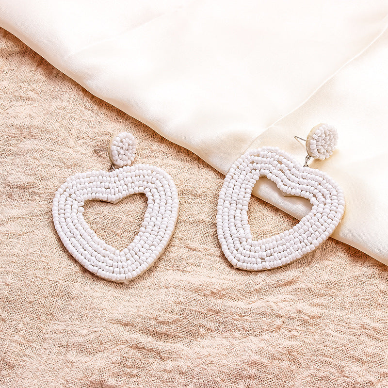 Beaded Inlaid Earrings