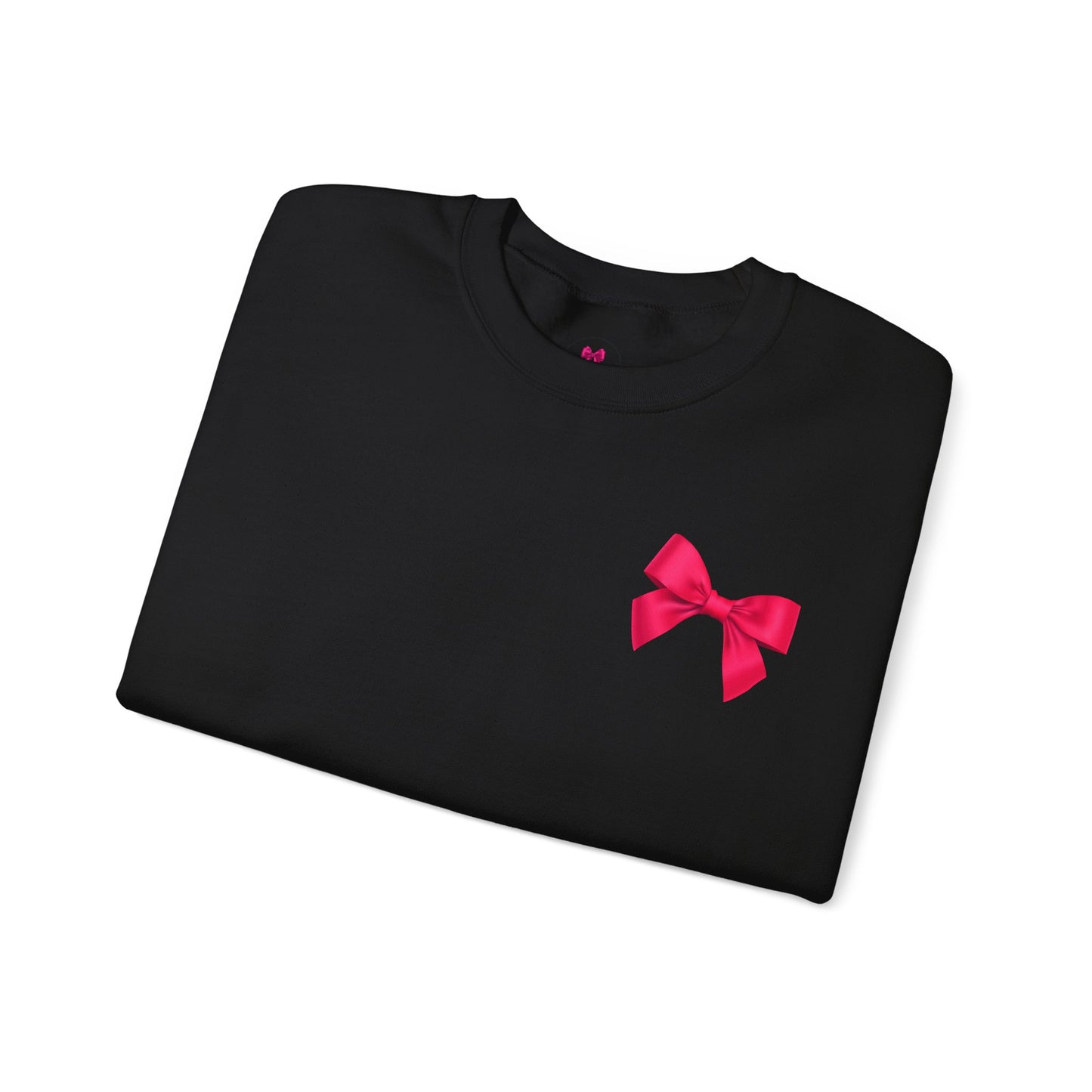 Hot Pink Bow Sweatshirt