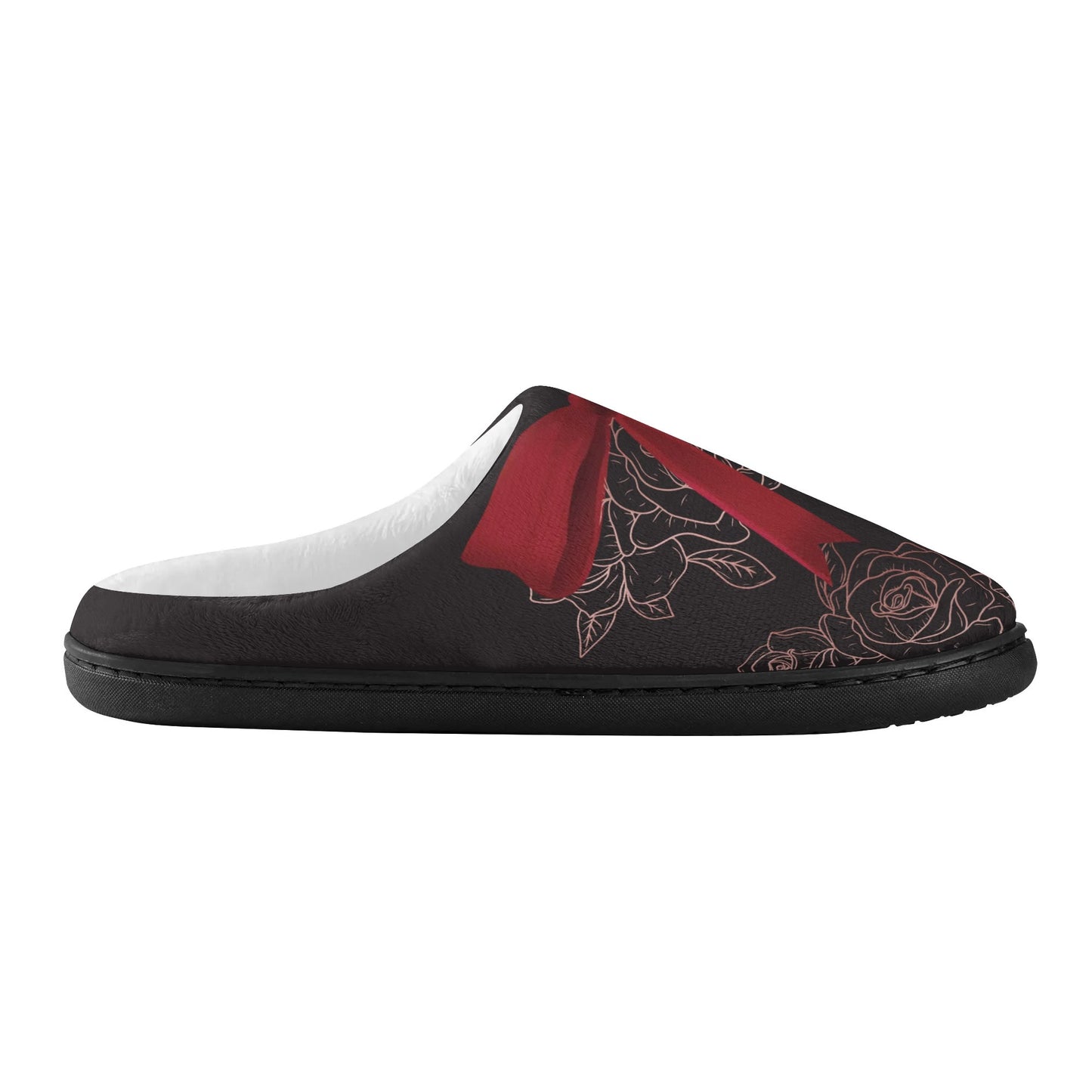 Whistledown Whisper Slippers-Red bow