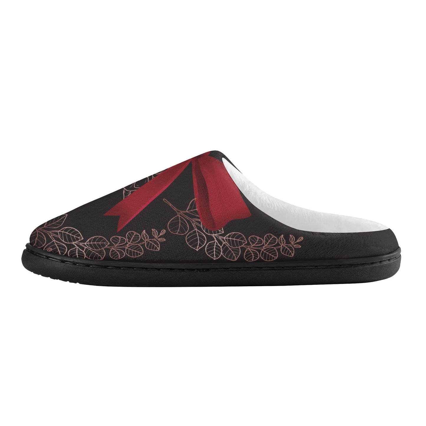 Whistledown Whisper Slippers-Red bow