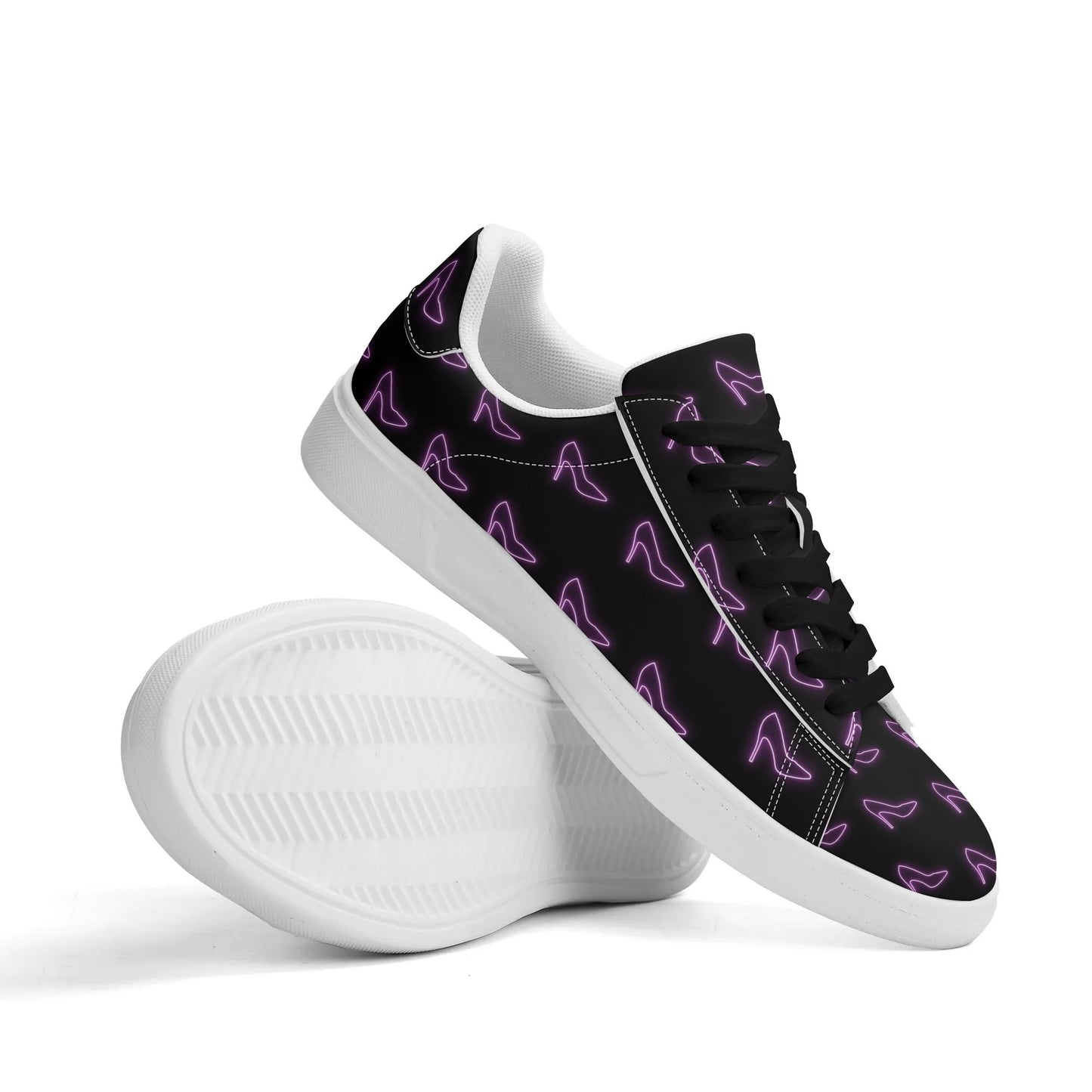 Purple Heels-Blck