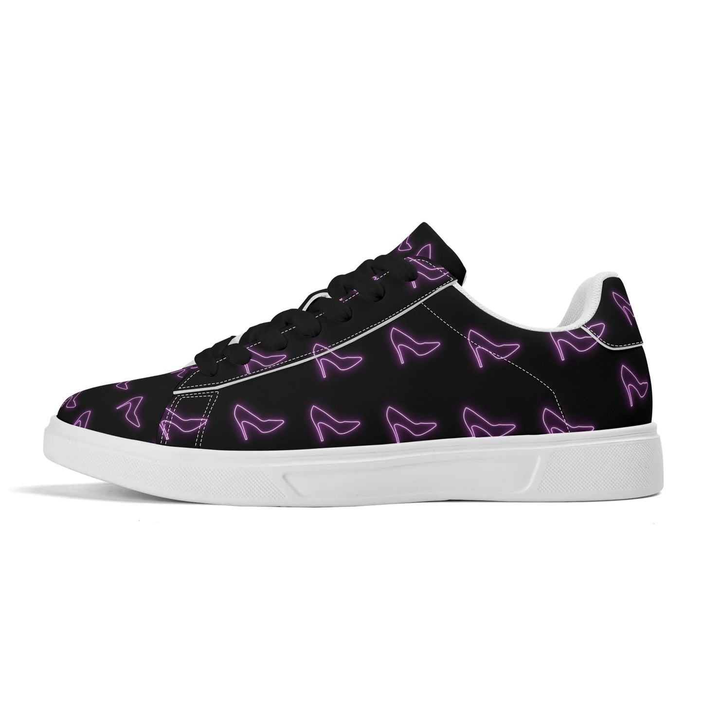 Purple Heels-Blck