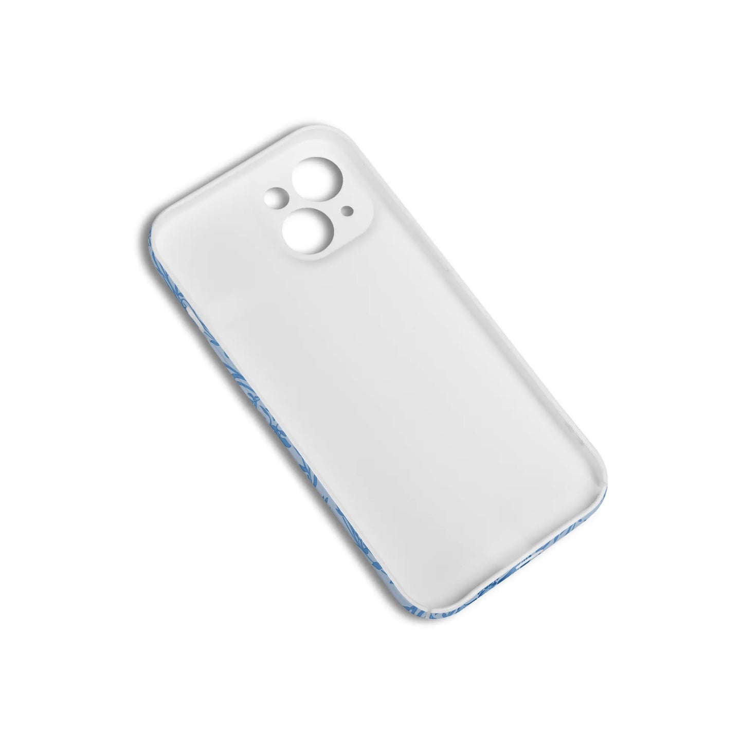 iPhone 15 Phone Case-Blue damask