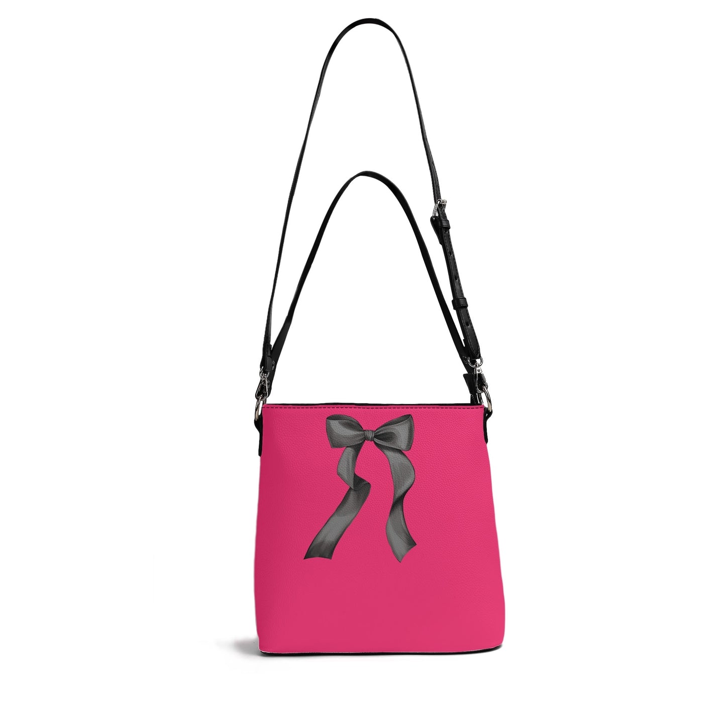 Black Bow Bucket Bag