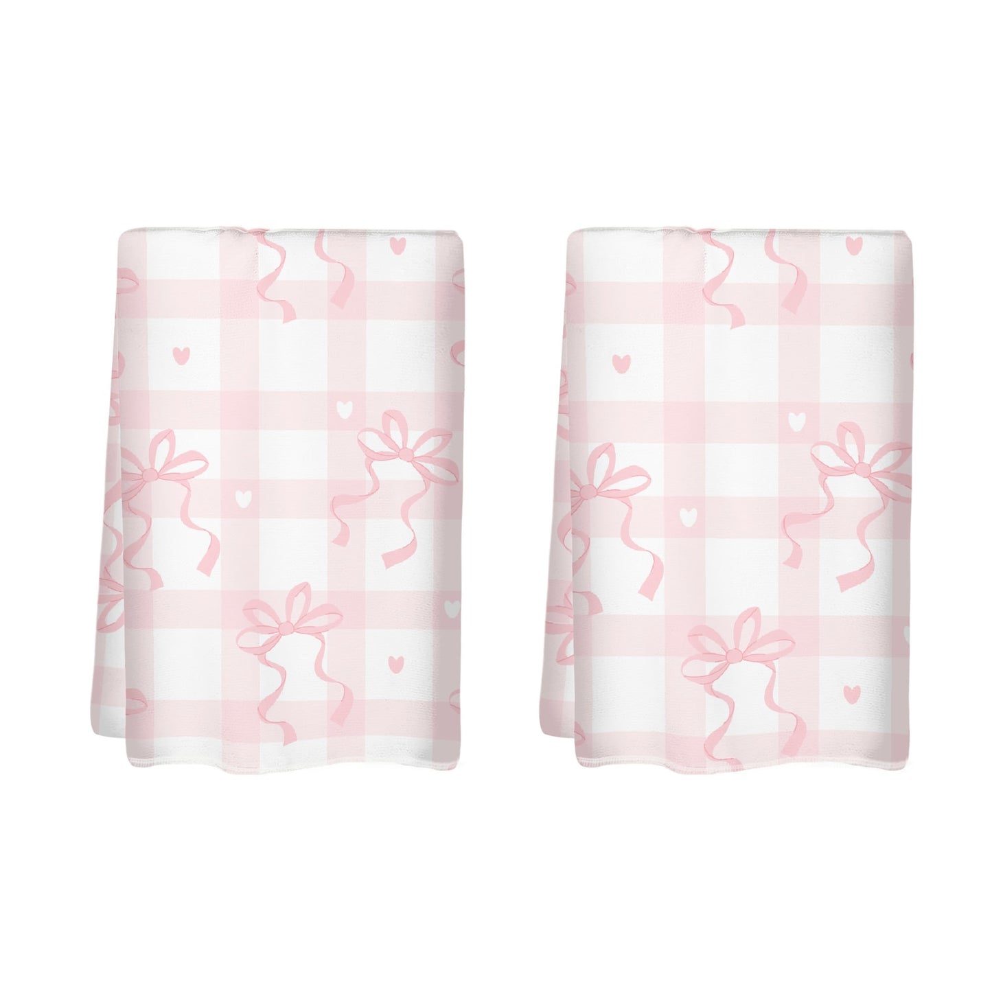 Pink Bow Palid Hand Towel Set