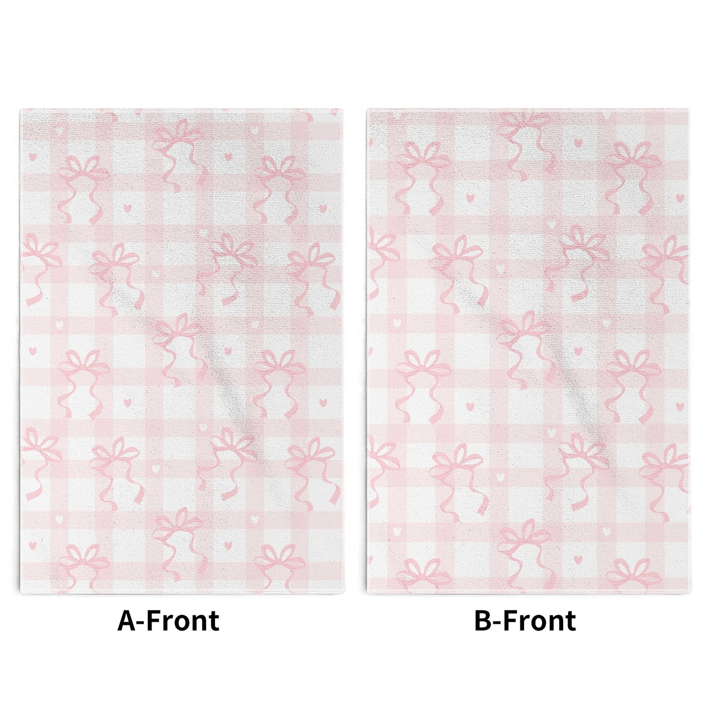 Pink Bow Palid Hand Towel Set