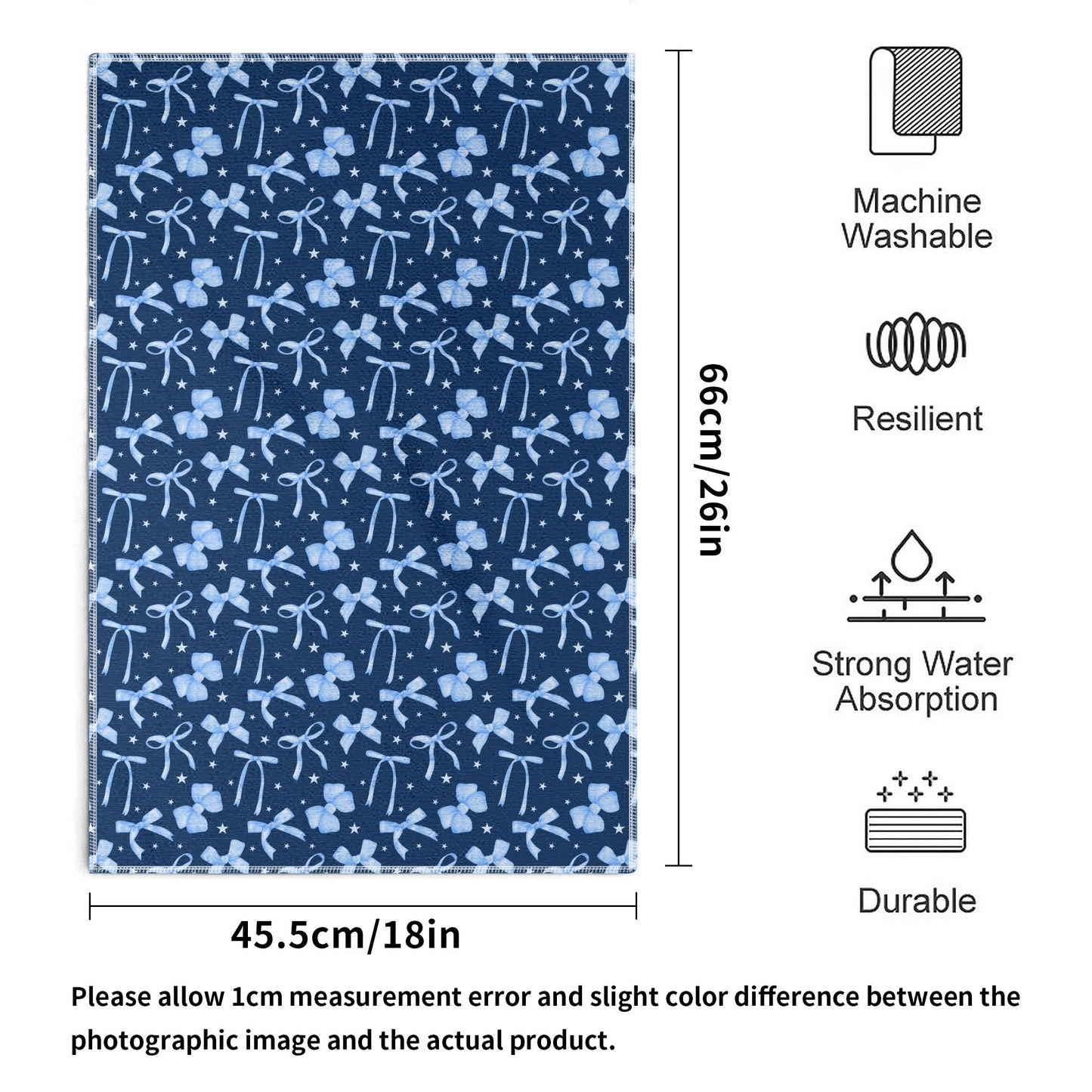 Bows and Stars Hand Towel Set