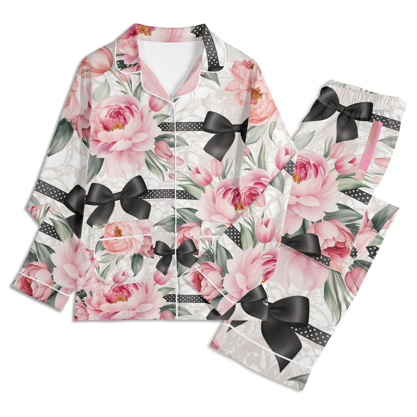 Cherries & Bows PJ set-Mom