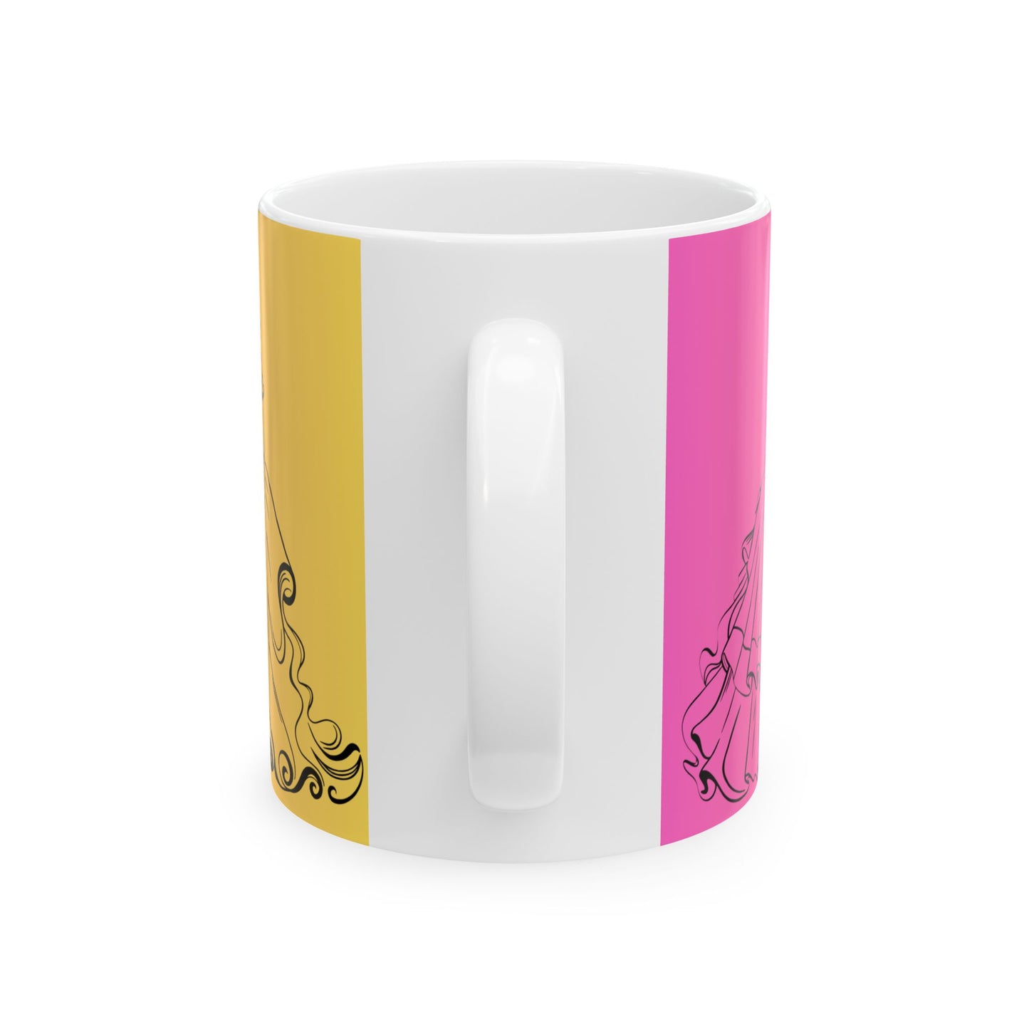 To the Ball Mug-Pink and Yellow