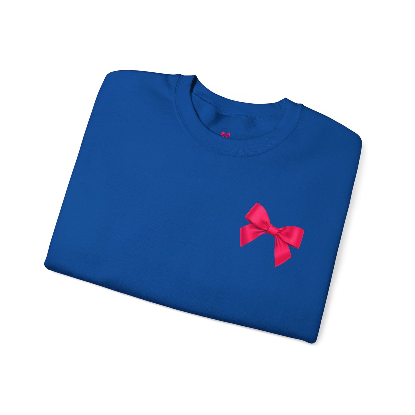 Hot Pink Bow Sweatshirt
