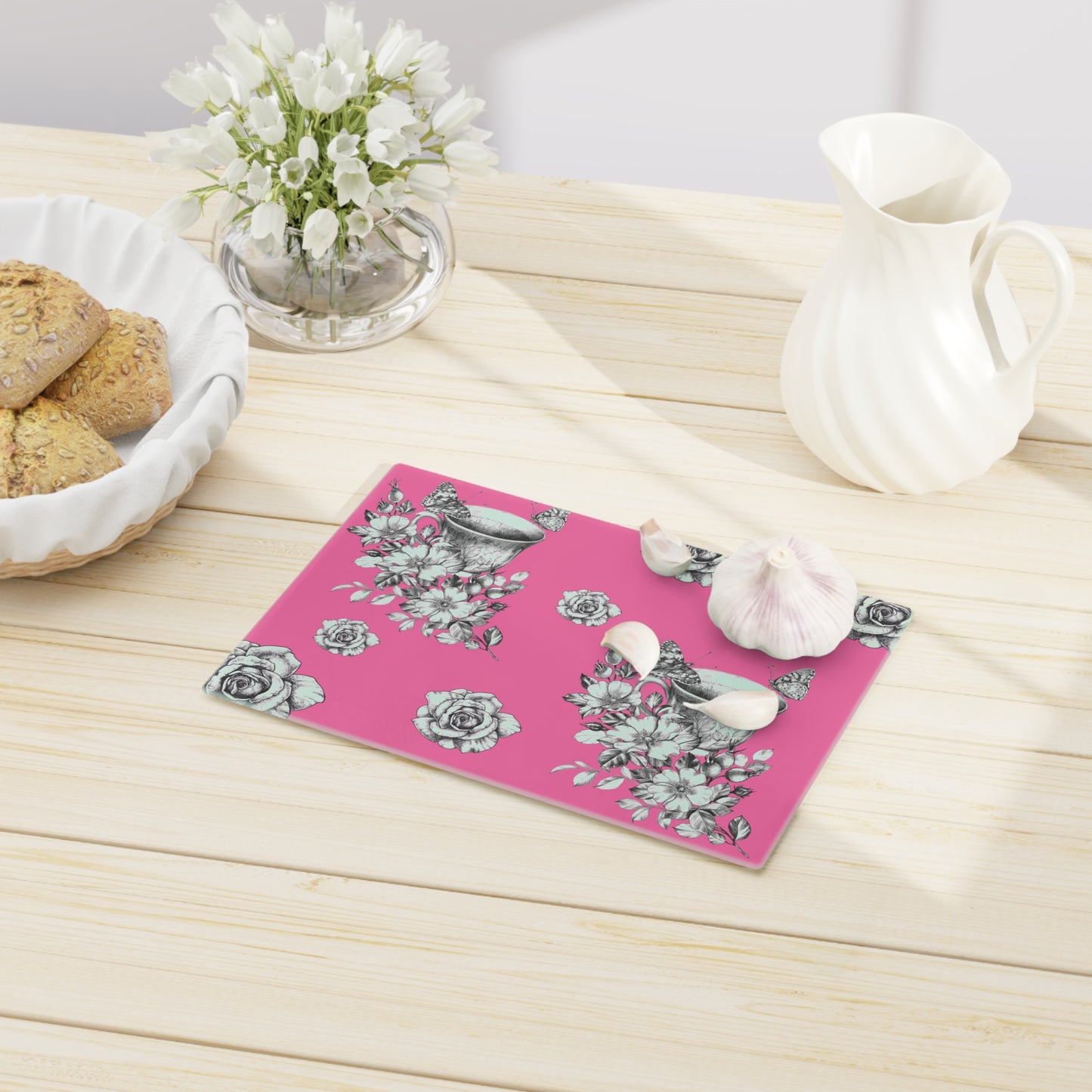 Vintage Teacup Cutting Board