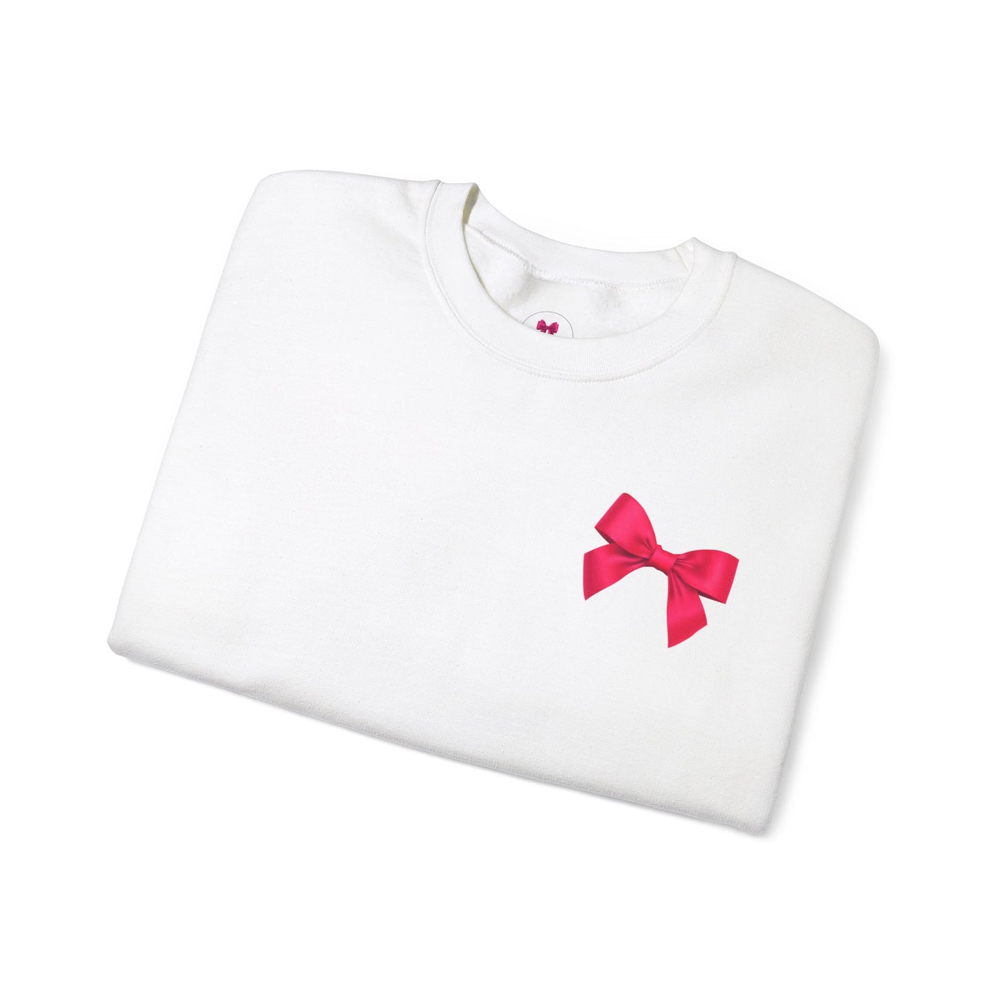 Hot Pink Bow Sweatshirt