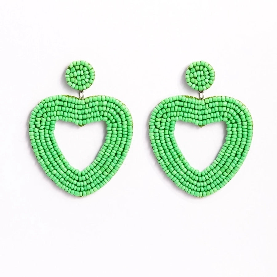 Beaded Inlaid Earrings