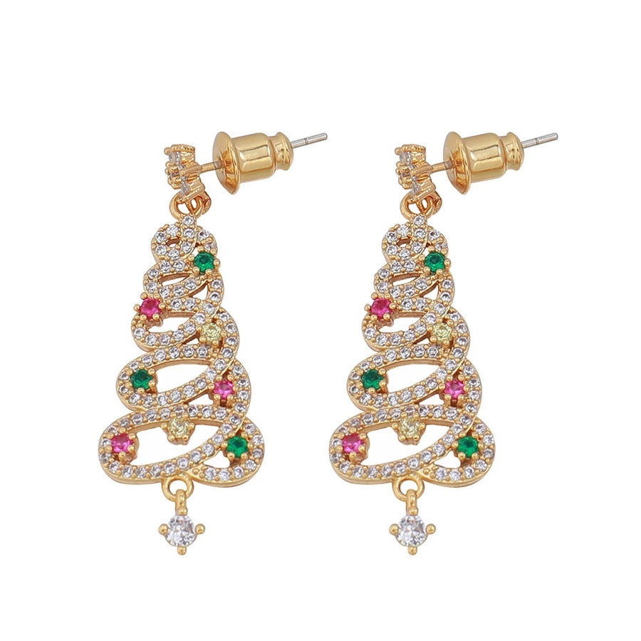 Christmas tree Tassel earrings
