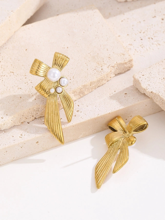 Gold Drop Earrings (18K Gold Plated)