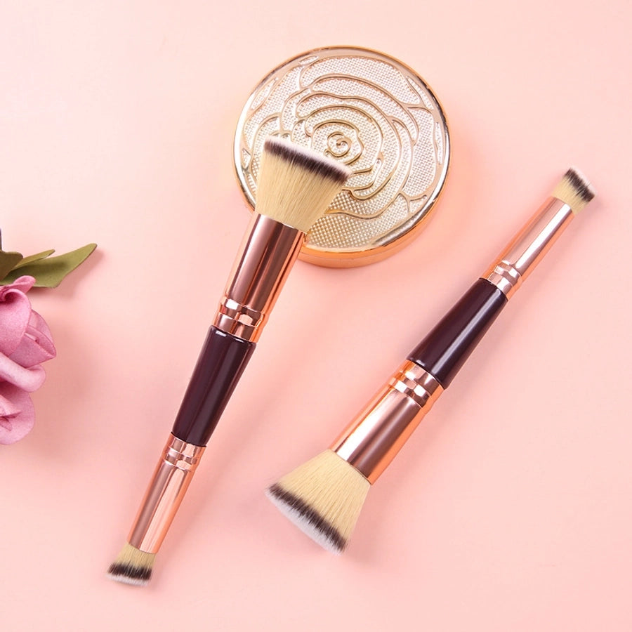 Wooden makeup brush