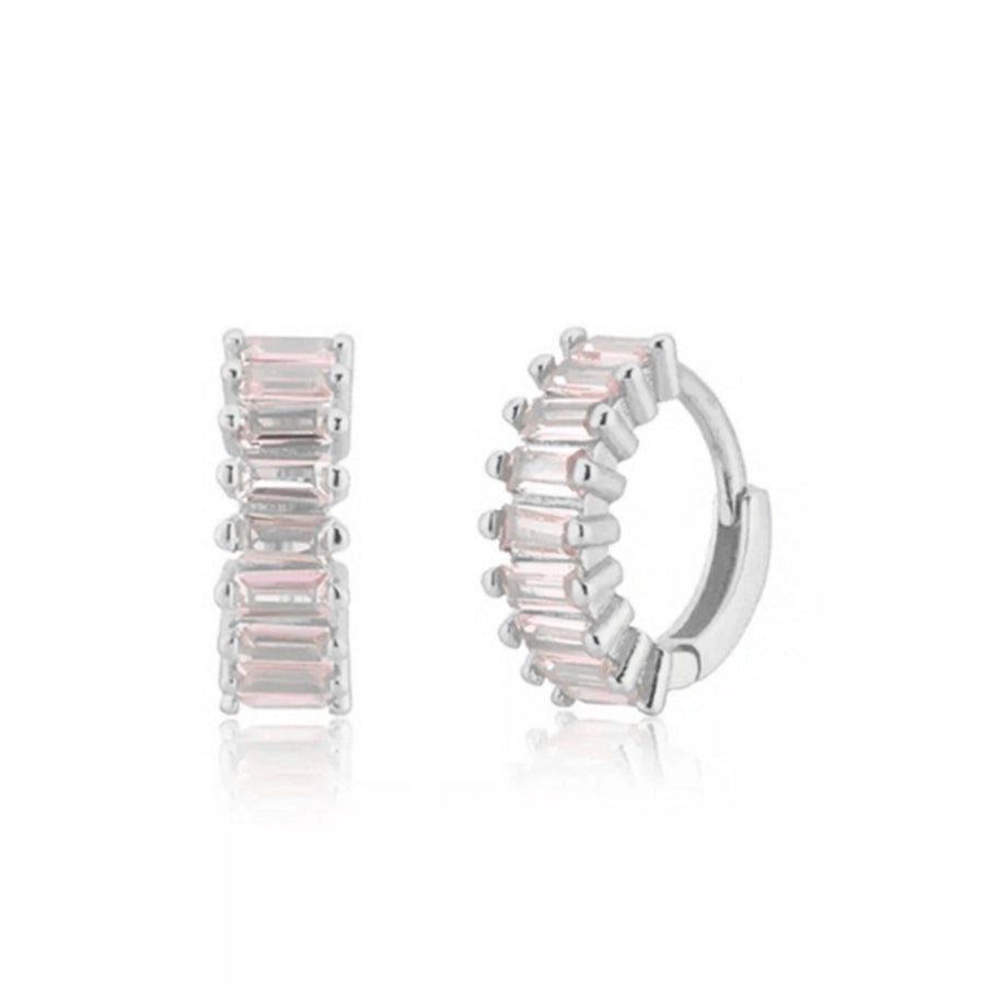 Pink Heart Drop Earrings