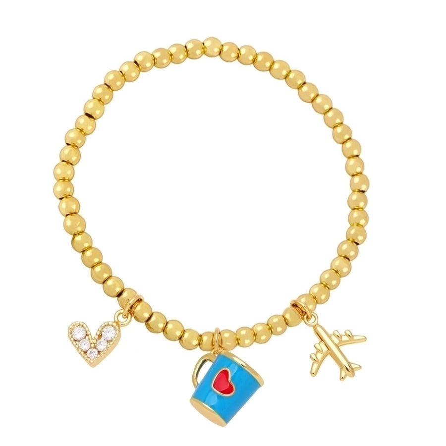 Espresso bead bracelet