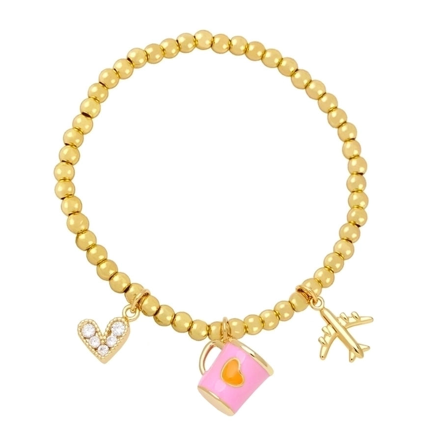 Espresso bead bracelet