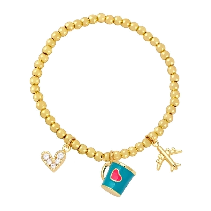 Espresso bead bracelet