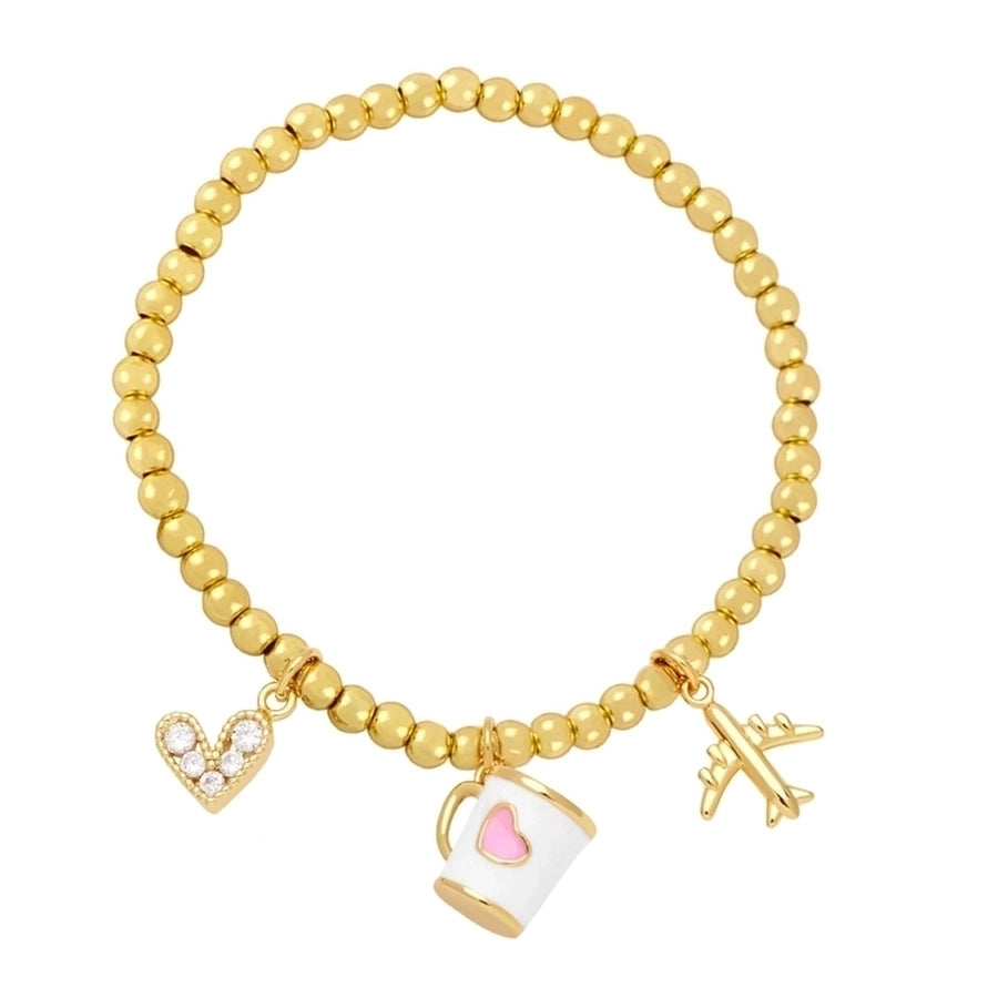 Espresso bead bracelet